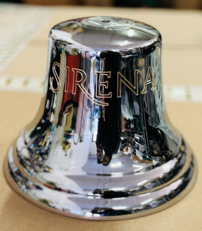 ENGRAVED BRASS SHIP BELL Our custom engraving services cater to the nautical and industrial industries, providing high-quality and precise engraving on a variety of materials including stainless steel, aluminum, brass, and other metals. Whether you need custom markings on machinery parts, identification tags, or personalized plaques for boat or industrial vessels, our skilled team can provide expert engraving services to meet your specific needs. With attention to details and a commitment to quality, we strive to deliver durable and visually appealing engraving solutions for our clients in the nautical and industrial sectors.